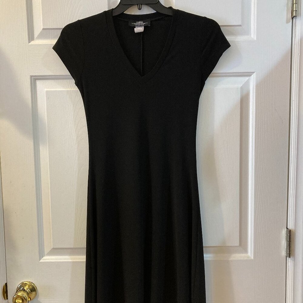 B Moss Black Stretch Dress size small
